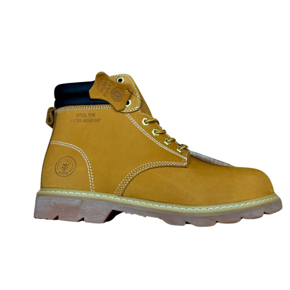 Men's Steel-Toe Water-Resistant Work Boots - Tan
